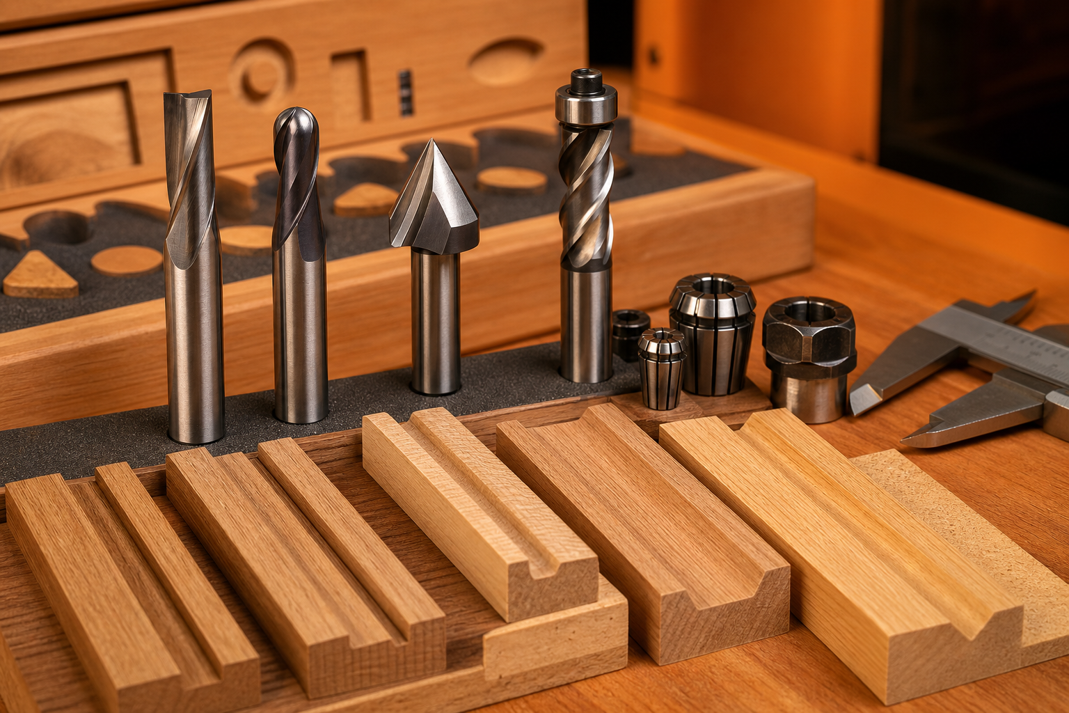 Professional illustration for CNC Router Bits for Beginners
