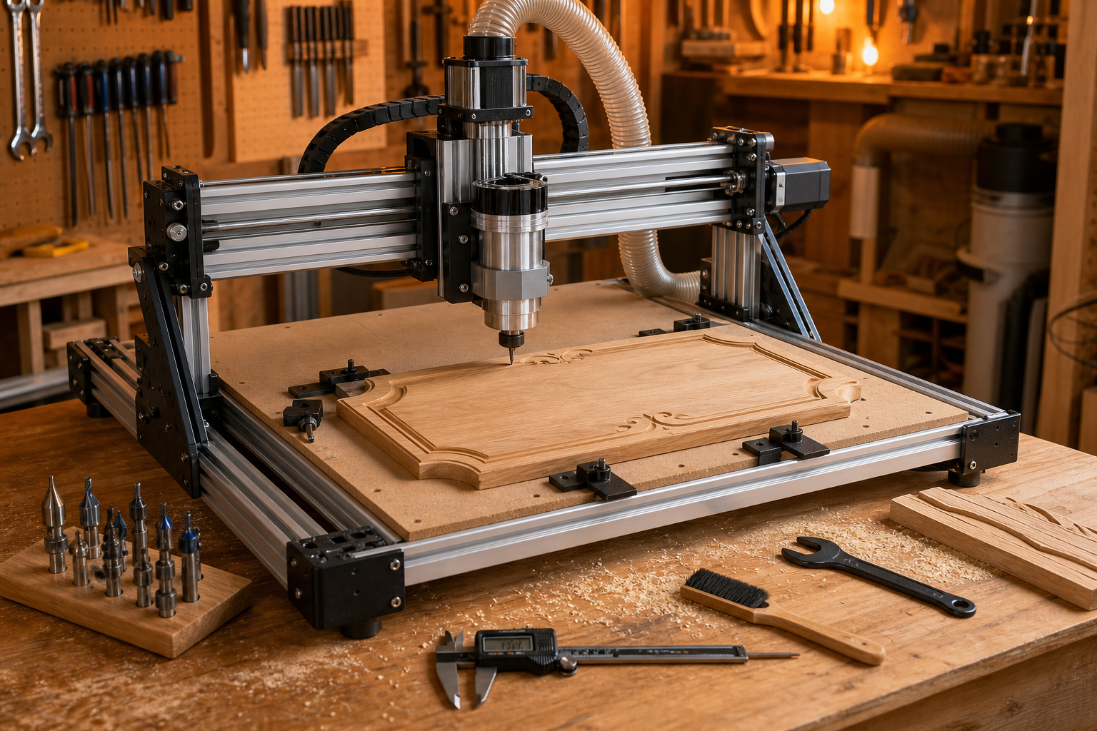 Professional illustration for Beginner CNC Router Guides
